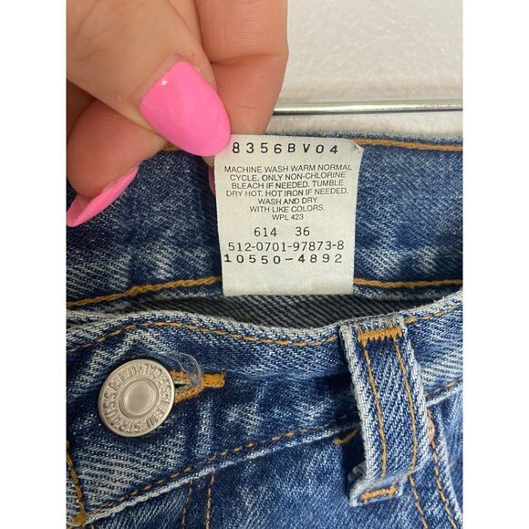 NWT Dead-Stock Y2K Vintage Levi's 550 Jeans 28” Waist Tapered Leg 100% Cotton-sz - Picture 5 of 10